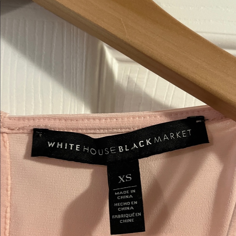 White House Black Market Pink Sequin Halter Top NWT size XS - Picture 2 of 7